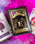 Bicycle Elton John — caixa com ás de espadas e rei de ouros